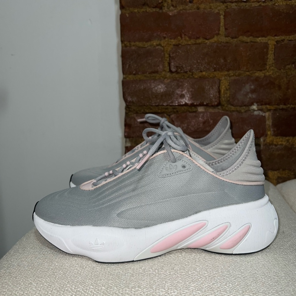 adidas Gray and Pink Sneakers with Chunky Sole